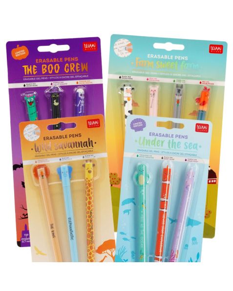 Legami Single Pack of Erasable Gel Pens - Choose Theme!