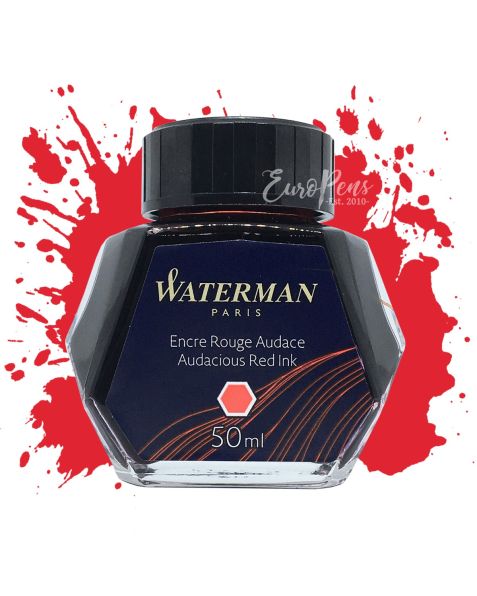 Waterman 50ml Bottled Ink - Audacious Red