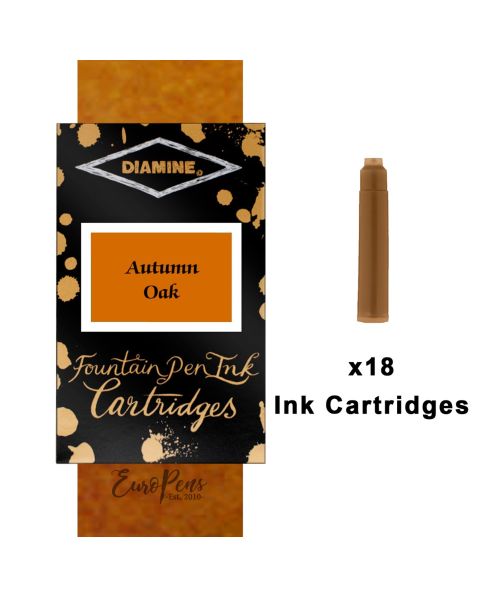 Diamine Ink Cartridges - 18pack-Autumn Oak