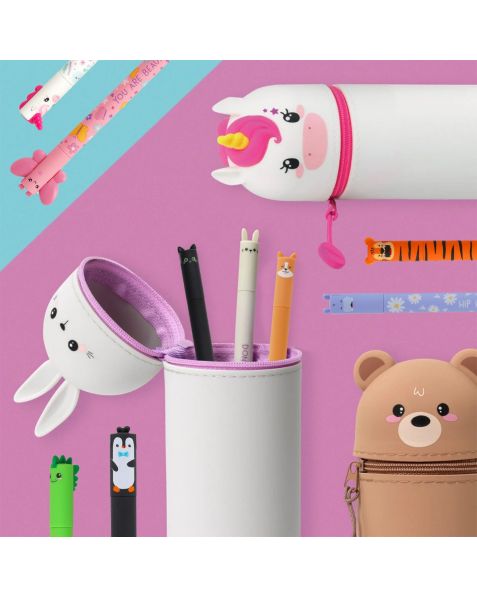 Legami Soft Silicone Pencil Kits with 3 Erasable Pens & Tinte Ink Envelope