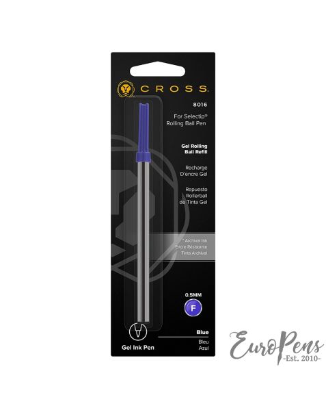 Cross Selectip Gel Rollerball Refill - Blue - Fine 0.5mm (8016) - Blister