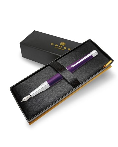 Cross Beverly Fountain Pen - Deep Purple - Medium nib