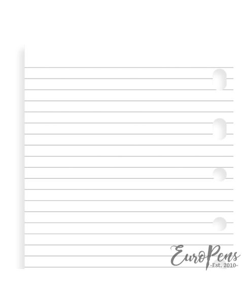 Filofax Pocket White Ruled Notepaper 