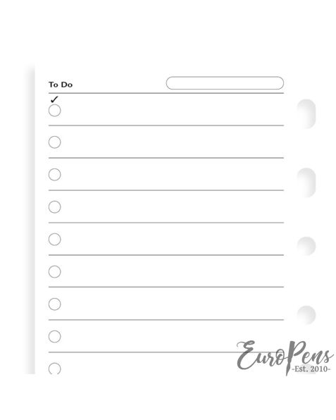 Filofax Pocket To Do 