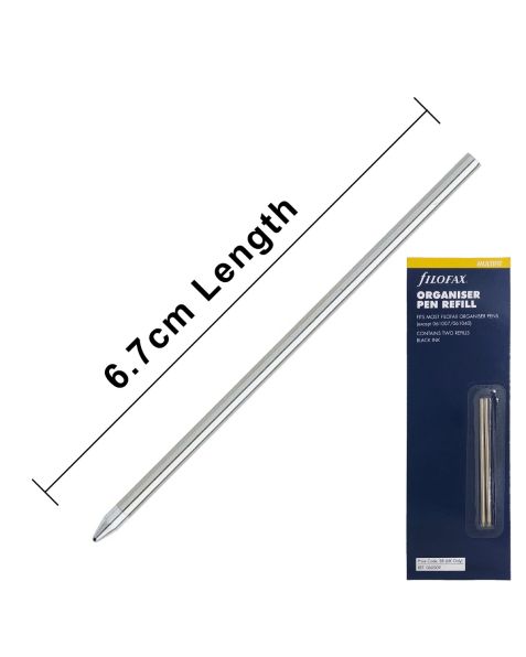 Filofax Ballpoint Pen Refills "D1 Format Refills" (2 Pack)