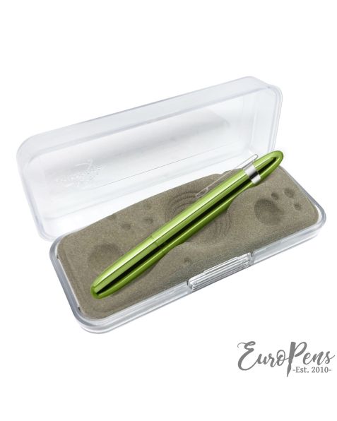 Fisher Space Pen Lacquered Bullet Ball Pen - LIME GREEN WITH CLIP (F400LGCL)