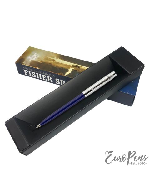 Fisher Space Pen - Apollo Cap-o-matic - Blue - Chrome Cap