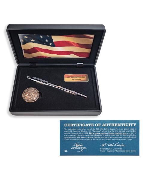 Fisher Space Pen Apollo 11 50th Anniversary Edition numbered includes coin and Kapton Foil FAG7-50LE