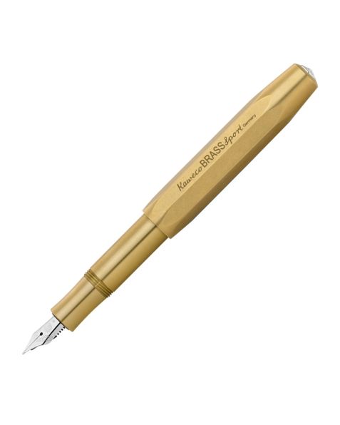 Kaweco BRASS Sport Fountain Pen Fine Stainless Steel Nib - Solid Brass