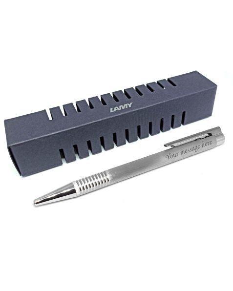 LAMY logo Ballpoint Pen - Brushed Steel (206)