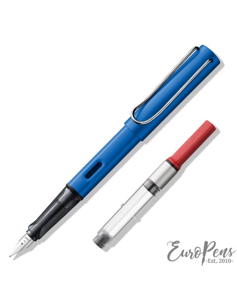 LAMY AL-Star Fountain Pen - Ocean Blue (028) & Z28 Ink Converter - Bundle