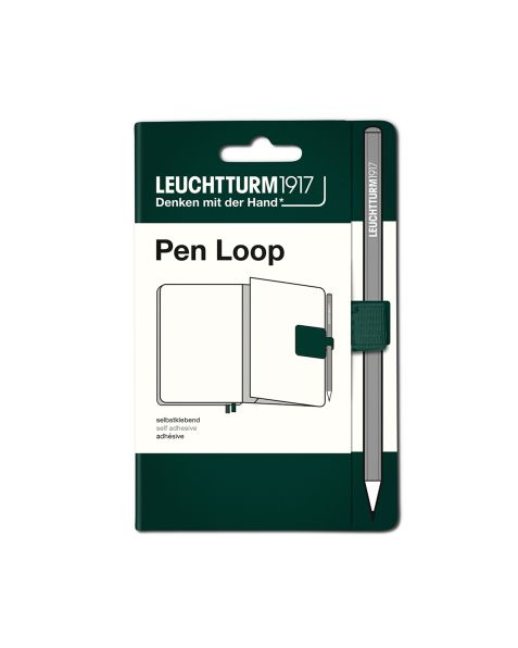 LEUCHTTURMN1917 Pen Loop for Notebooks - Natural - Forest Green