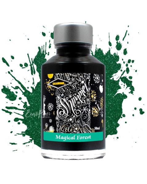 Diamine Shimmering Fountain Pen Bottled Ink - 50ml - Magical Forest