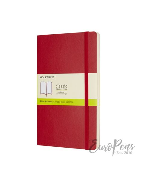 Moleskine Notebook - Large (A5) Softcover - Scarlet Red - Plain