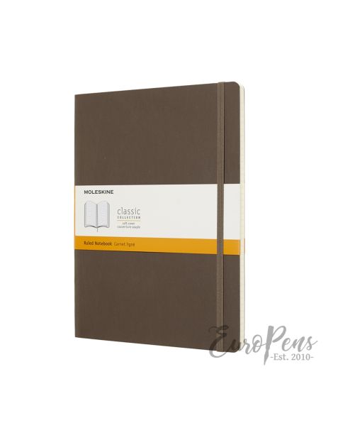 Moleskine Notebook - X-Large Softcover - Earth Brown - Ruled