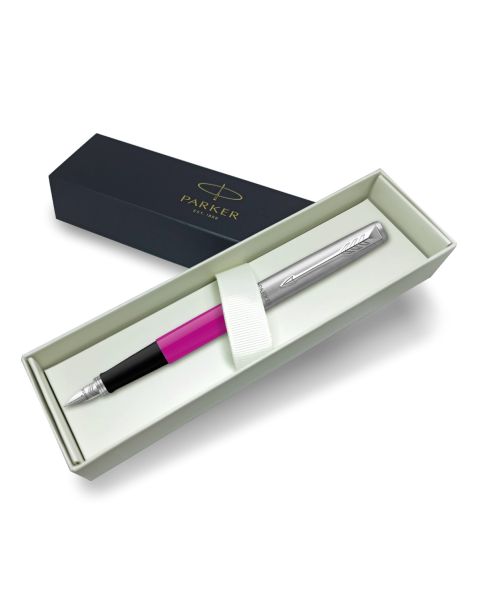 Parker Jotter Original Classic Magenta /Purple Fountain Pen Medium Nib Gift Boxed