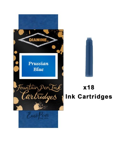 Diamine Ink Cartridges - 18pack-Prussian Blue