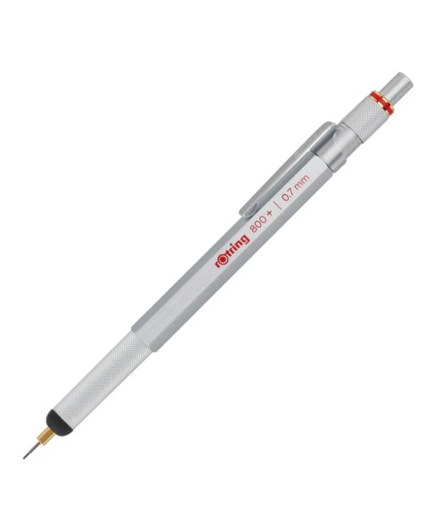 rOtring 800+ Mechanical Pencil and Touchscreen Stylus - Silver - Choose Line Width