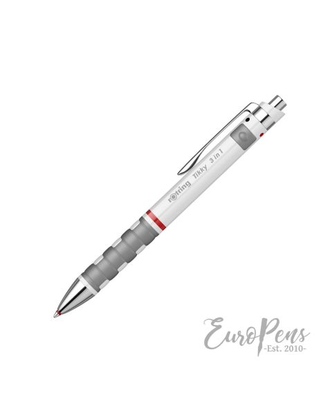 Rotring Tikky Ballpoint Pen - White (Blue Ink)