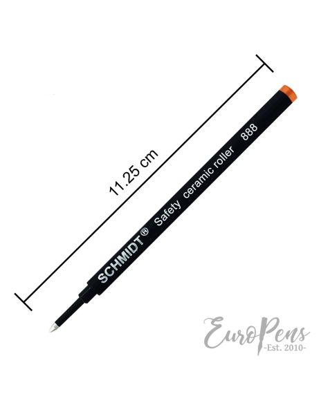 Schmidt 888M Standard Rollerball Pen Refill- Medium - Orange