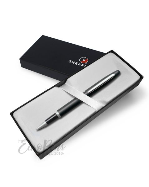 Sheaffer Vfm Rollerball Pen - Matte Black Featuring Nickel Plate Trim