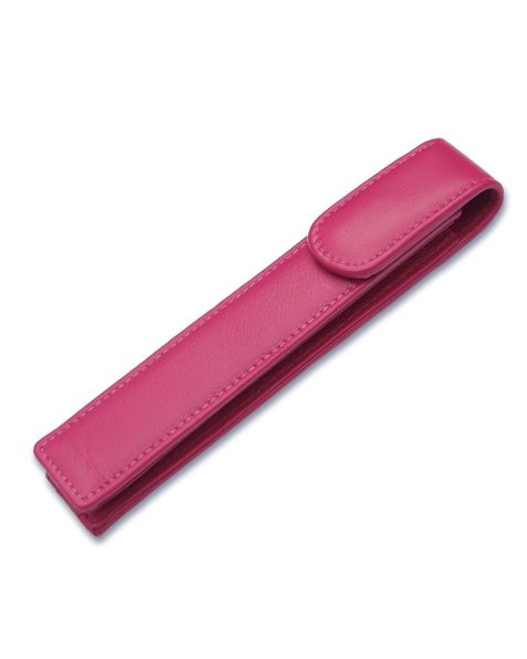 Europens Single Leather Pen Case-Pink