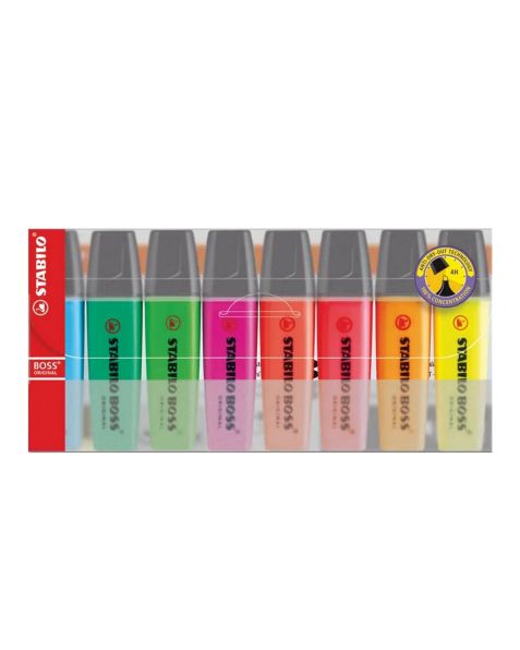STABILO® Boss Highlighter Original wallet 8 pack 70/8